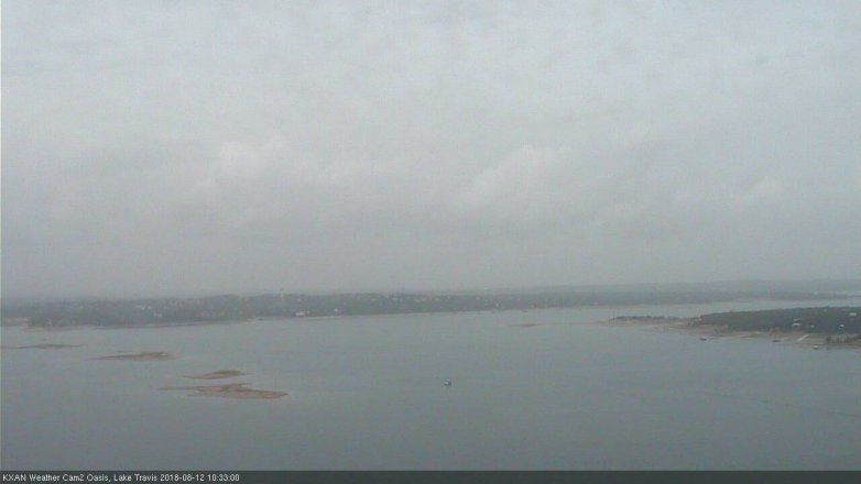 Lake Travis webcam, August 12, 2018 9:35 AM CT