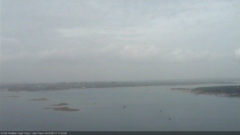Lake Travis webcam, August 12, 2018 10:05 AM CT