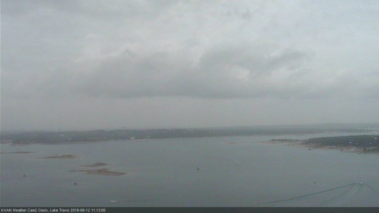 Lake Travis webcam, August 12, 2018 10:15 AM CT