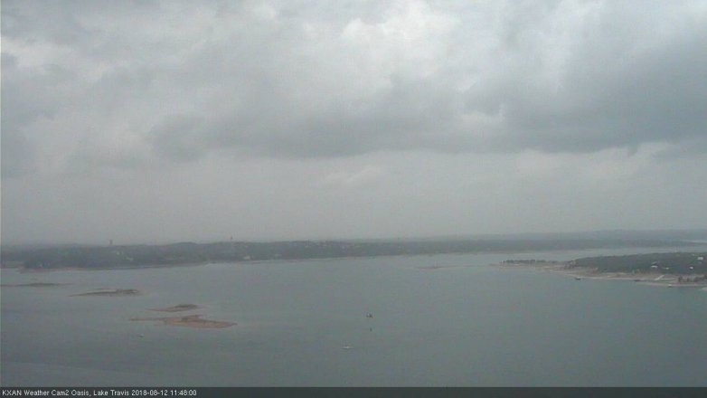 Lake Travis webcam, August 12, 2018 10:50 AM CT