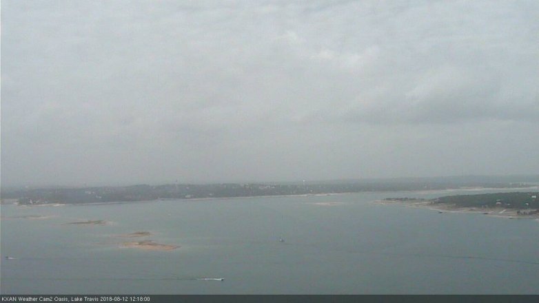 Lake Travis webcam, August 12, 2018 11:20 AM CT