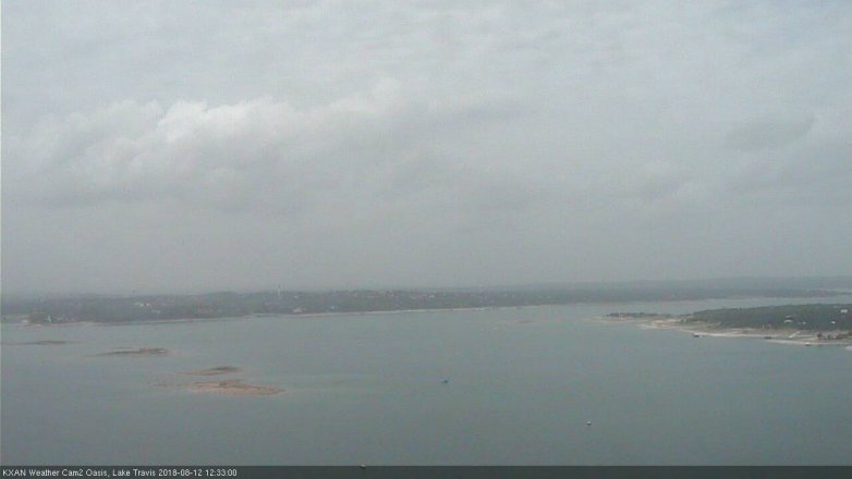 Lake Travis webcam, August 12, 2018 11:35 AM CT