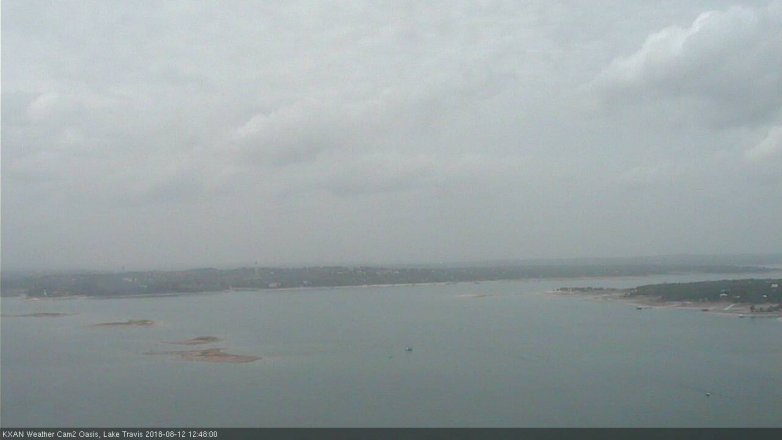 Lake Travis webcam, August 12, 2018 11:50 AM CT