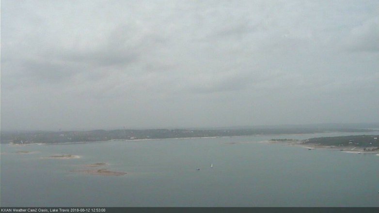 Lake Travis webcam, August 12, 2018 11:55 AM CT