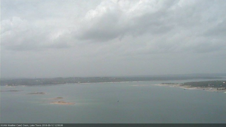 Lake Travis webcam, August 12, 2018 12:00 PM CT