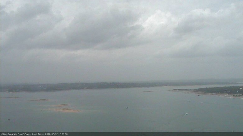 Lake Travis webcam, August 12, 2018 12:10 PM CT