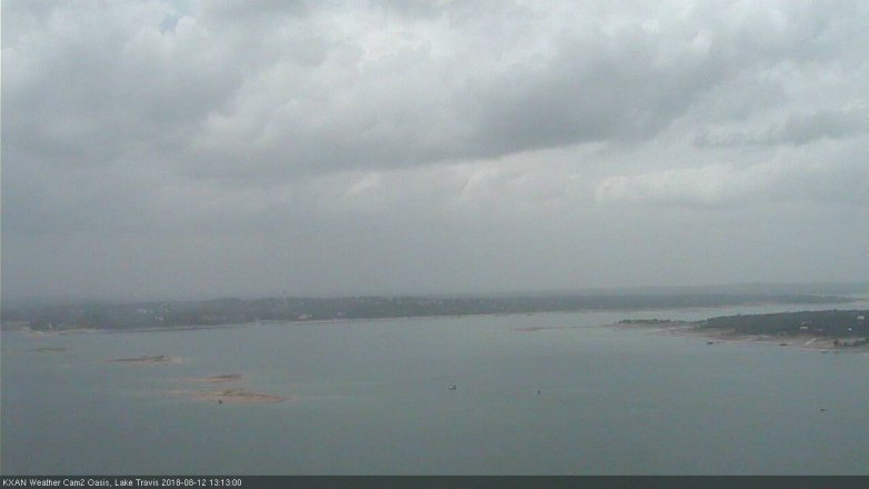 Lake Travis webcam, August 12, 2018 12:15 PM CT