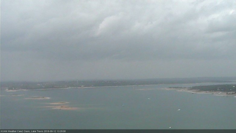 Lake Travis webcam, August 12, 2018 12:30 PM CT