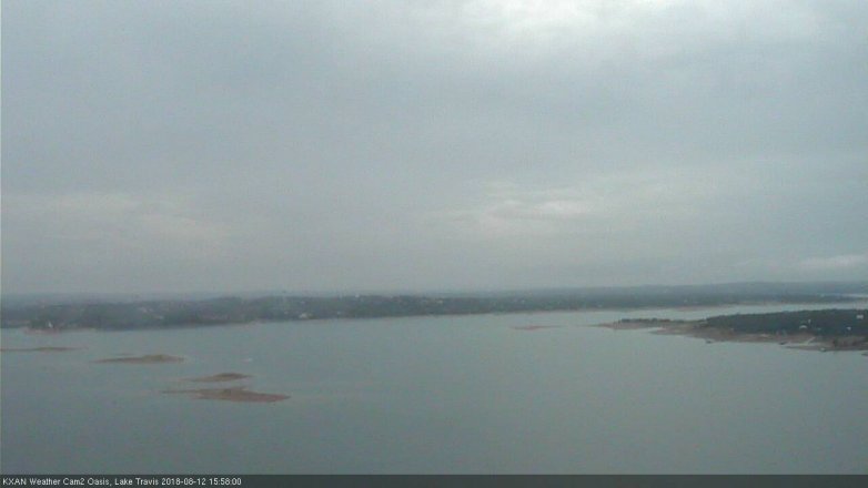 Lake Travis webcam, August 12, 2018 3:00 PM CT