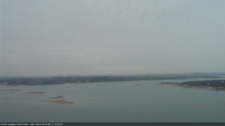 Lake Travis webcam, August 12, 2018 3:25 PM CT