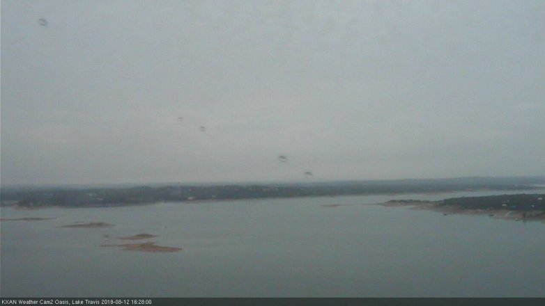 Lake Travis webcam, August 12, 2018 3:30 PM CT