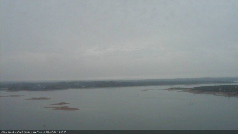 Lake Travis webcam, August 12, 2018 3:40 PM CT
