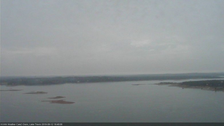 Lake Travis webcam, August 12, 2018 3:50 PM CT
