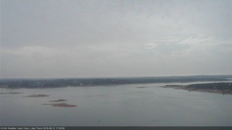 Lake Travis webcam, August 12, 2018 4:05 PM CT