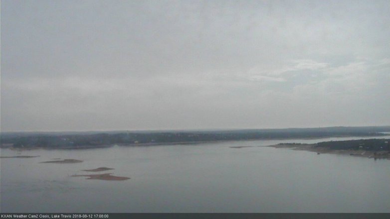 Lake Travis webcam, August 12, 2018 4:10 PM CT