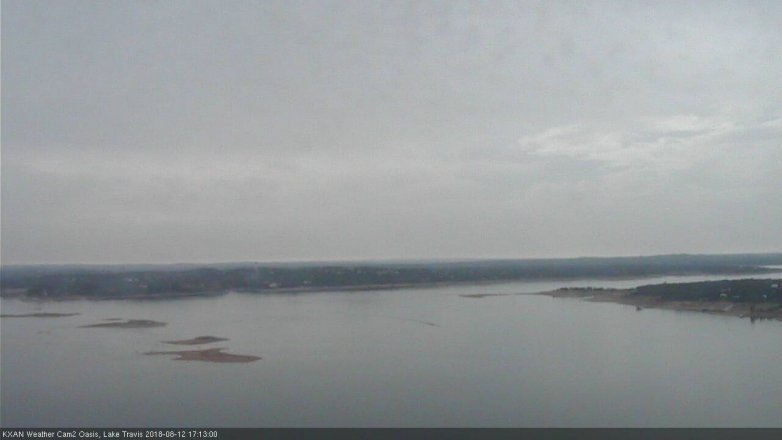Lake Travis webcam, August 12, 2018 4:15 PM CT
