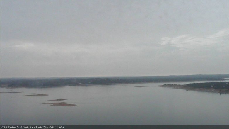 Lake Travis webcam, August 12, 2018 4:20 PM CT
