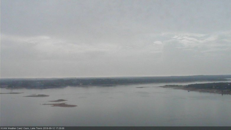 Lake Travis webcam, August 12, 2018 4:30 PM CT