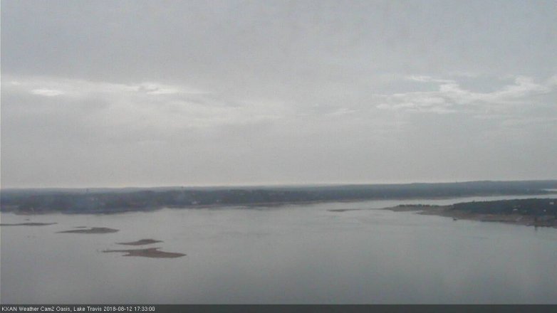 Lake Travis webcam, August 12, 2018 4:35 PM CT