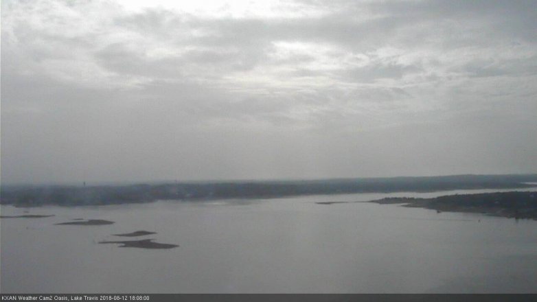 Lake Travis webcam, August 12, 2018 5:10 PM CT