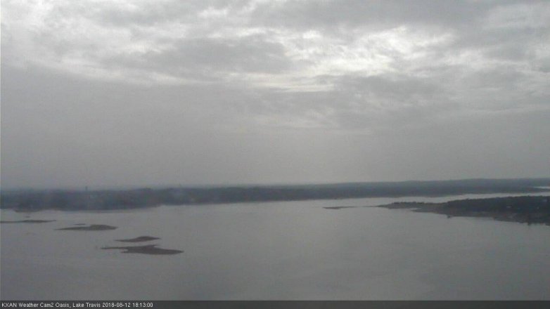 Lake Travis webcam, August 12, 2018 5:15 PM CT