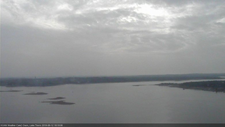 Lake Travis webcam, August 12, 2018 5:20 PM CT