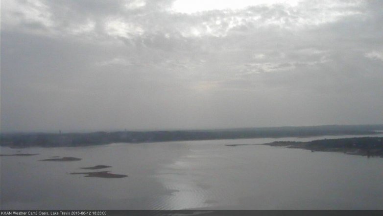 Lake Travis webcam, August 12, 2018 5:25 PM CT