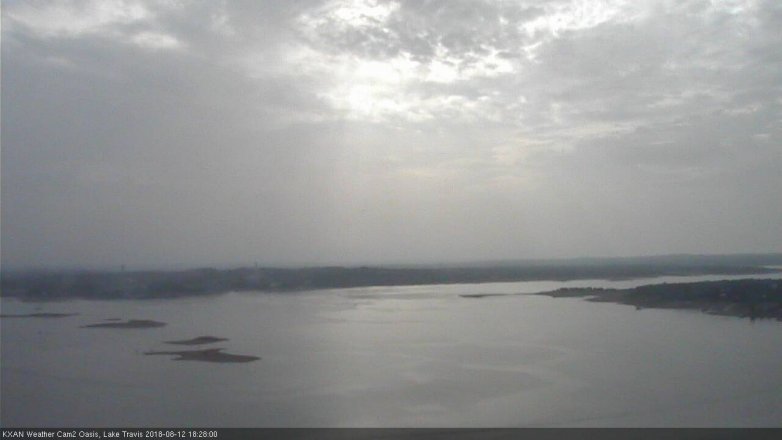 Lake Travis webcam, August 12, 2018 5:30 PM CT