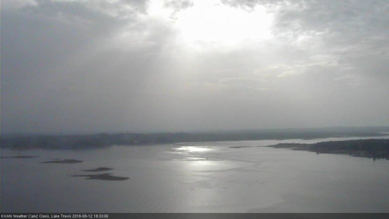 Lake Travis webcam, August 12, 2018 5:35 PM CT