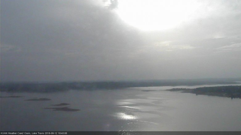 Lake Travis webcam, August 12, 2018 5:45 PM CT