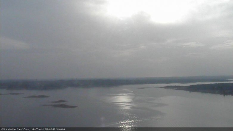 Lake Travis webcam, August 12, 2018 5:50 PM CT