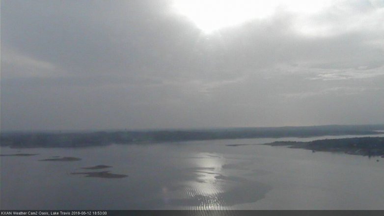 Lake Travis webcam, August 12, 2018 5:55 PM CT