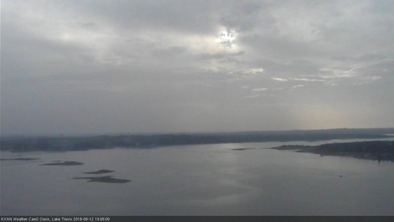 Lake Travis webcam, August 12, 2018 6:10 PM CT