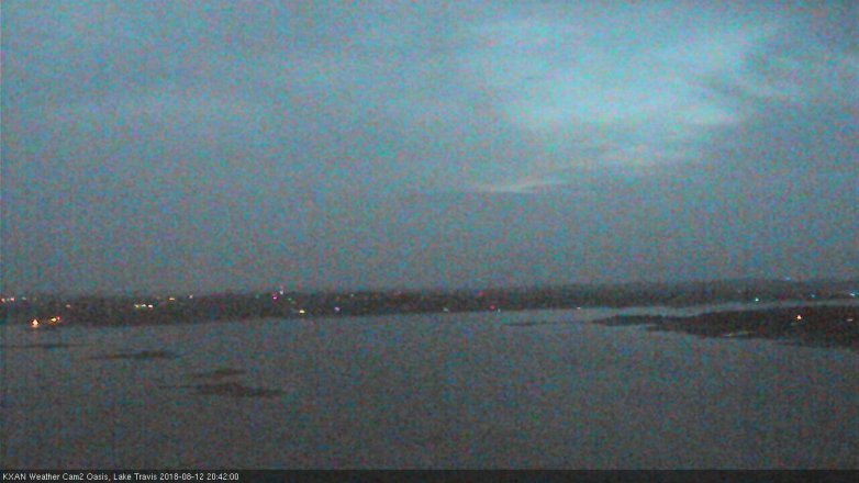 Lake Travis webcam, August 12, 2018 7:45 PM CT