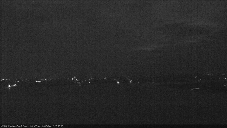 Lake Travis webcam, August 12, 2018 7:55 PM CT