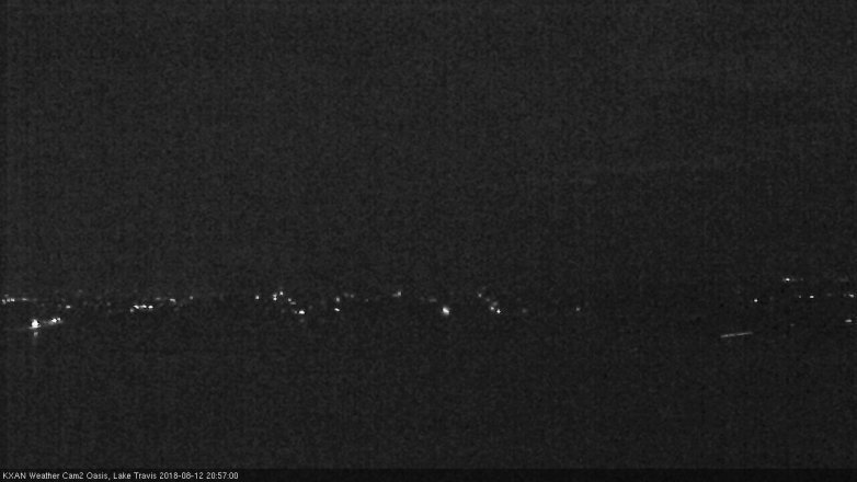Lake Travis webcam, August 12, 2018 8:00 PM CT