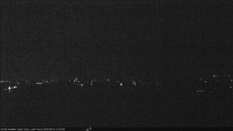 Lake Travis webcam, August 12, 2018 8:05 PM CT