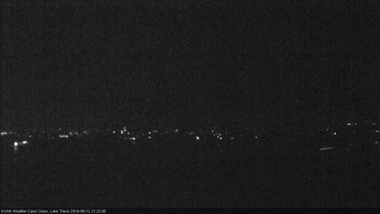 Lake Travis webcam, August 12, 2018 8:25 PM CT