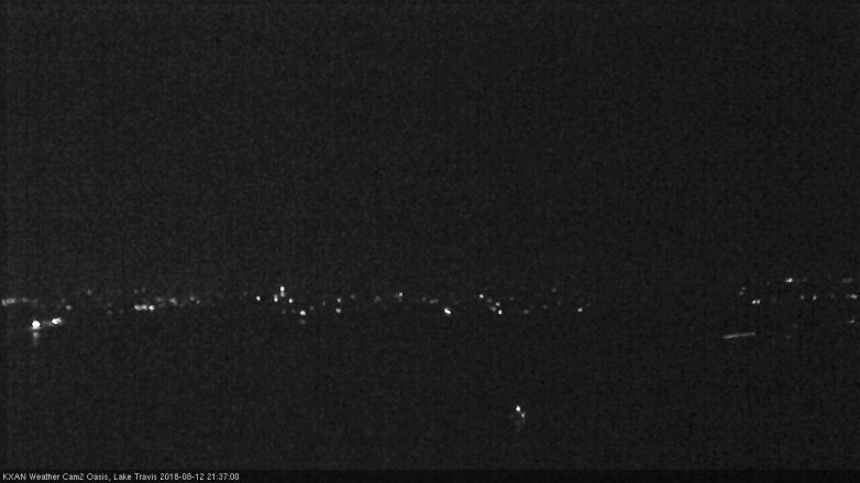Lake Travis webcam, August 12, 2018 8:40 PM CT