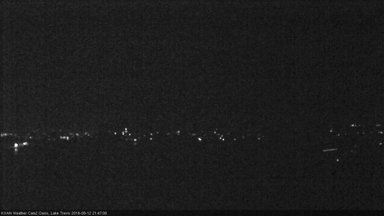 Lake Travis webcam, August 12, 2018 8:50 PM CT