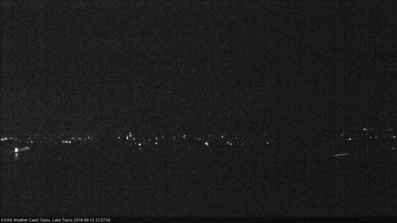 Lake Travis webcam, August 12, 2018 9:10 PM CT