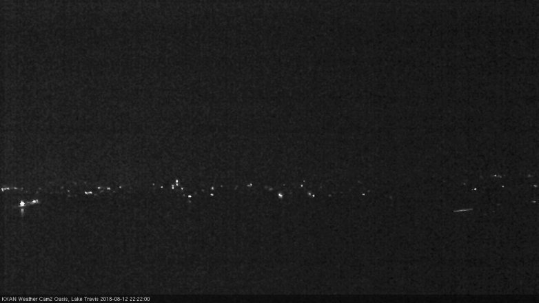 Lake Travis webcam, August 12, 2018 9:25 PM CT