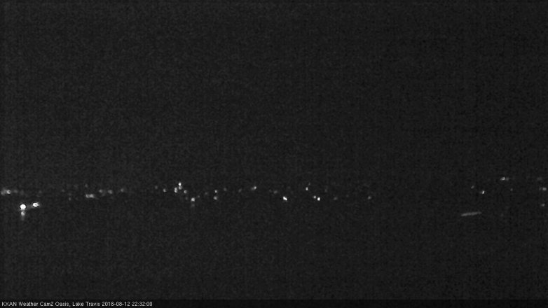 Lake Travis webcam, August 12, 2018 9:35 PM CT