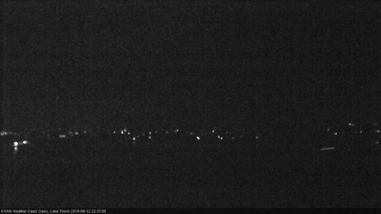 Lake Travis webcam, August 12, 2018 9:40 PM CT