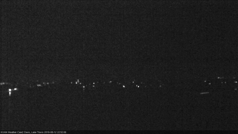 Lake Travis webcam, August 12, 2018 9:55 PM CT
