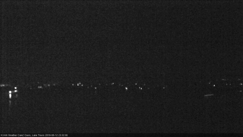 Lake Travis webcam, August 12, 2018 10:35 PM CT