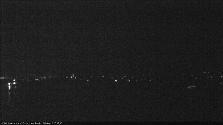 Lake Travis webcam, August 12, 2018 10:40 PM CT