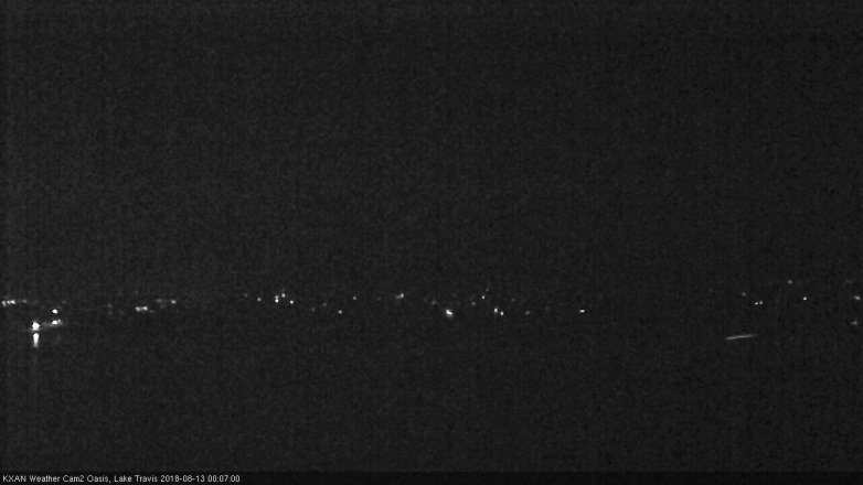 Lake Travis webcam, August 12, 2018 11:10 PM CT
