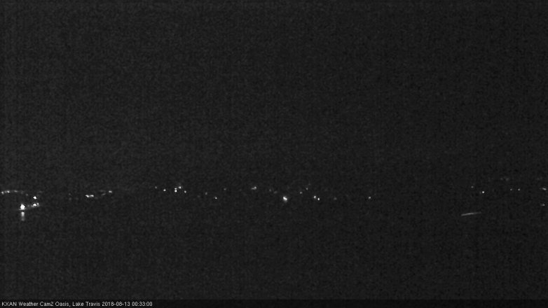 Lake Travis webcam, August 12, 2018 11:35 PM CT