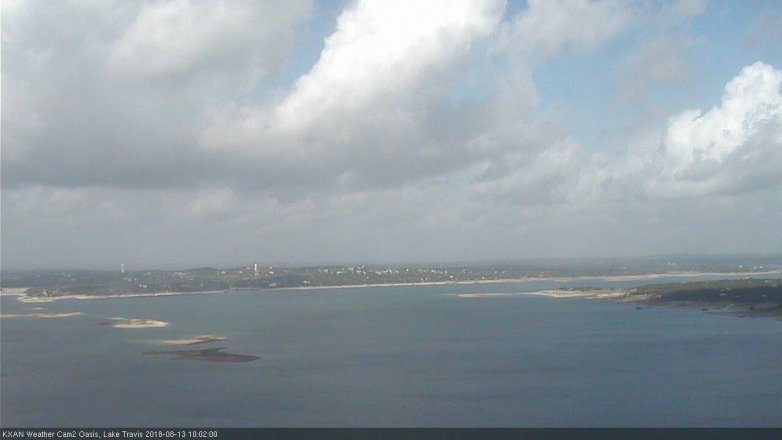 Lake Travis webcam, August 13, 2018 9:05 AM CT